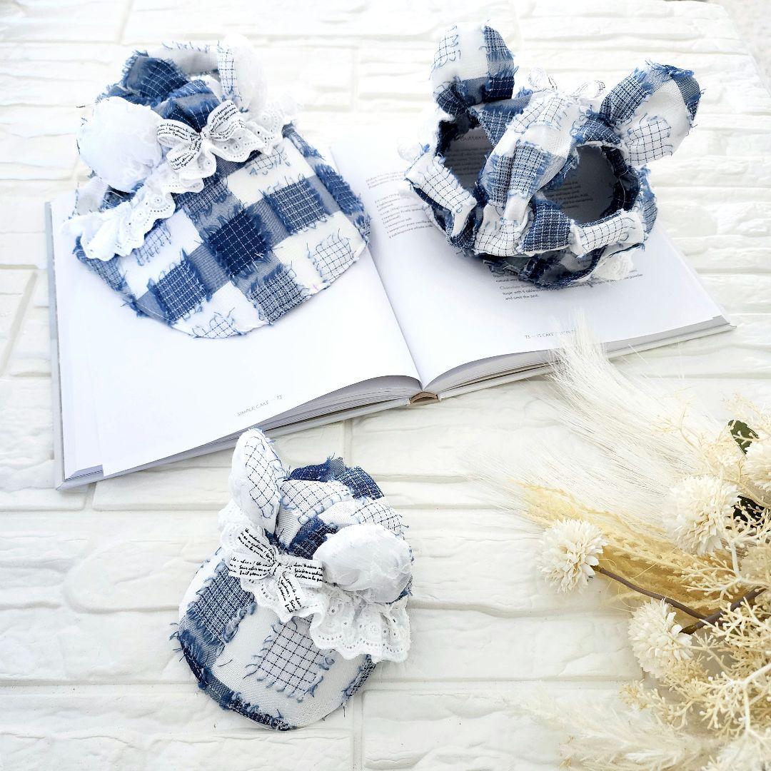 ぴーち様❤️くま耳付き帽子♡メッシュ♡コットン♡ハンドメイド犬服♡犬帽子