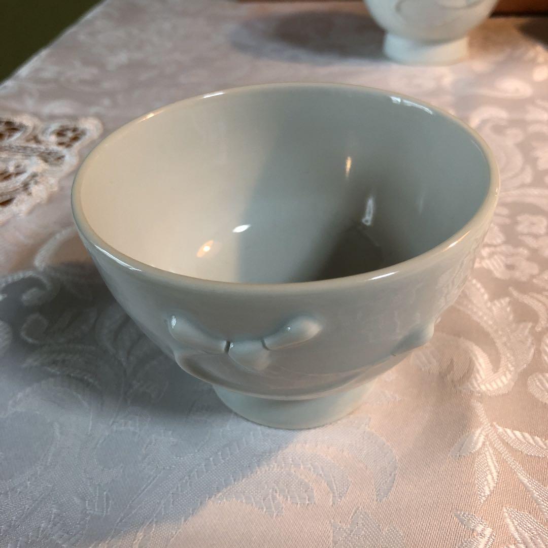 上田 恒次 汲出 湯呑 白磁 5客