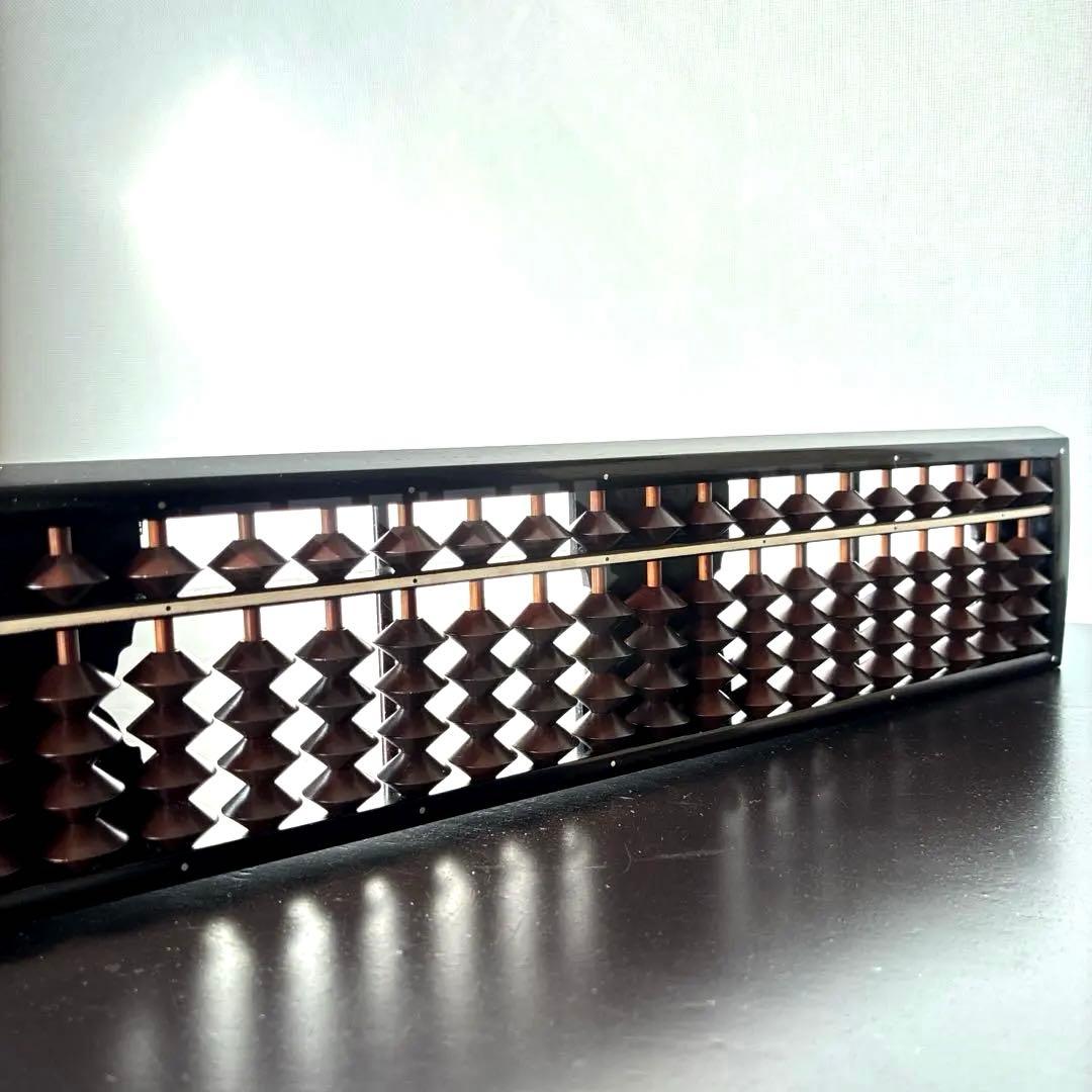 【雲州七人衆 田中義吉】雲州そろばん 名工 義常【イス玉 黒檀枠 27桁】