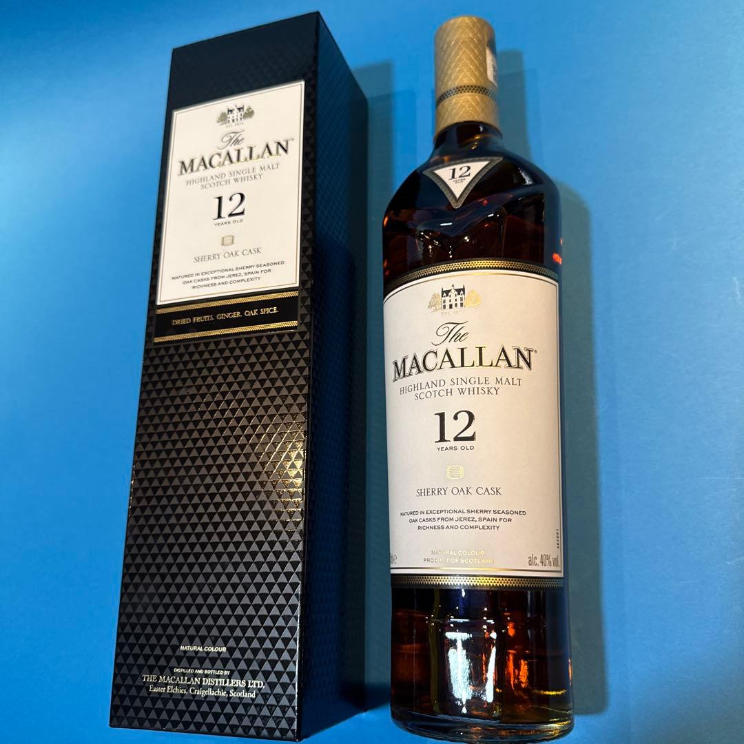 マッカラン12年シェリーオークカスク箱付き