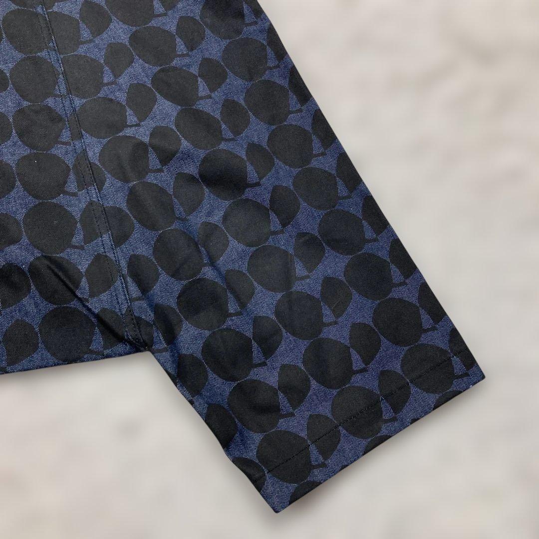 未使用級 希少Lサイズ ブラックコムデギャルソン サルエルパンツ 総柄 水玉