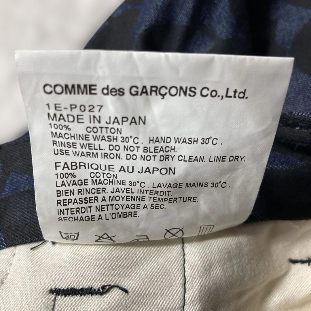 未使用級 希少Lサイズ ブラックコムデギャルソン サルエルパンツ 総柄 水玉