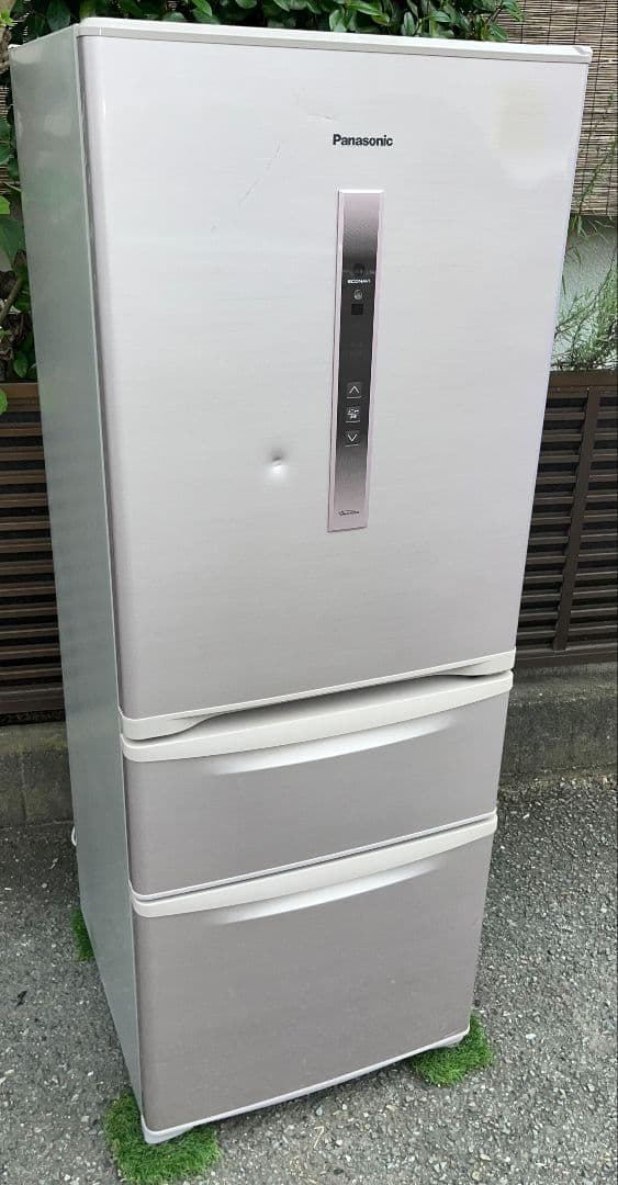 パナソニック大型 3ドア冷蔵庫321L エコナビ自動製氷　自動霜取り機能付き