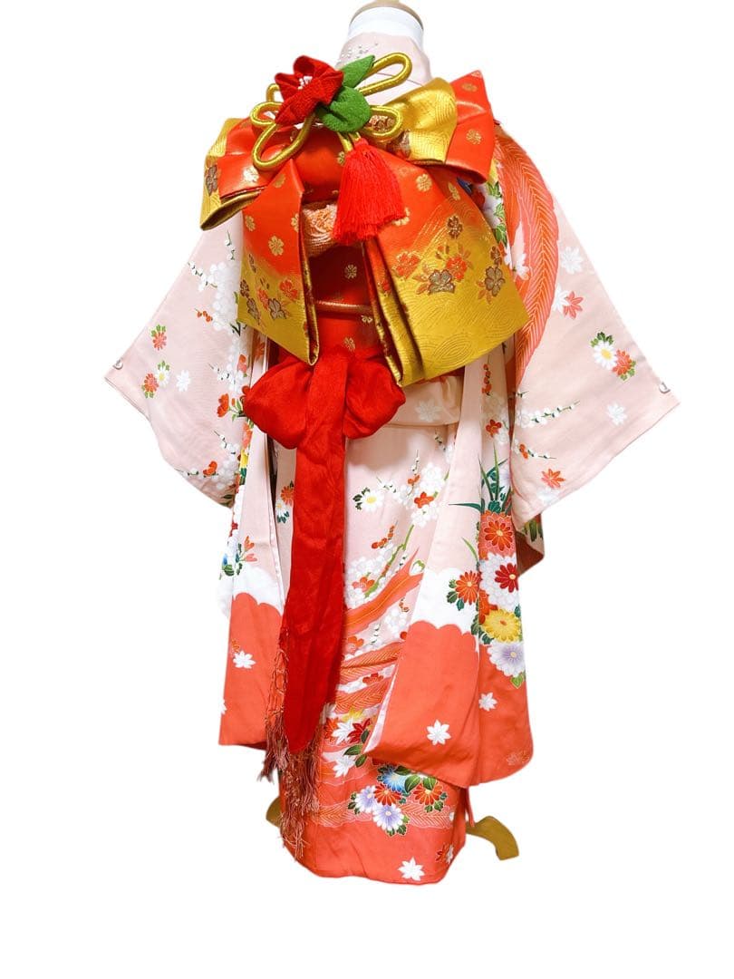 豪華友禅♡七五三　7歳　女の子　フルセット　正絹　ピンク