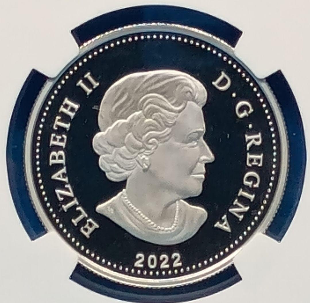2022 カナダ プラチナジュビリー $1 銀貨 NGC PF70UC FR