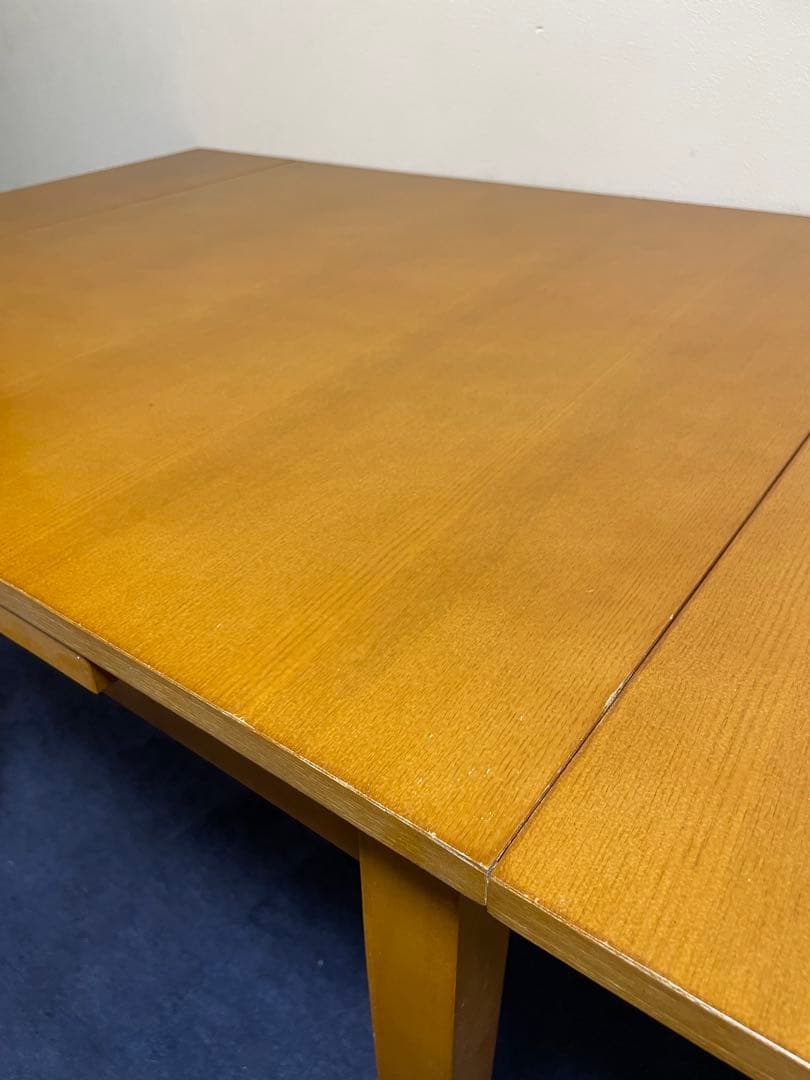 エクステンション　ダイニングテーブル　木製 伸縮可能 正方形ダイニングテーブル