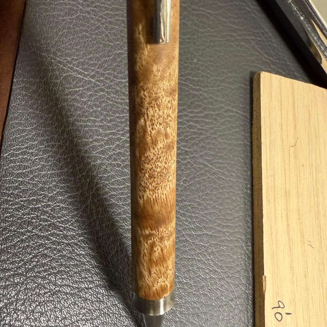 199マーブルウッド　木製シャーペン　強低重心ダブルR ステンレス