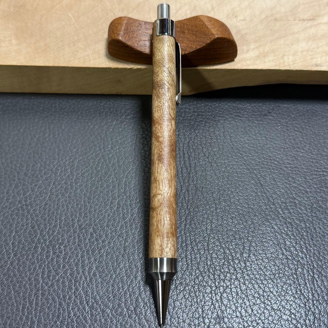 199マーブルウッド　木製シャーペン　強低重心ダブルR ステンレス