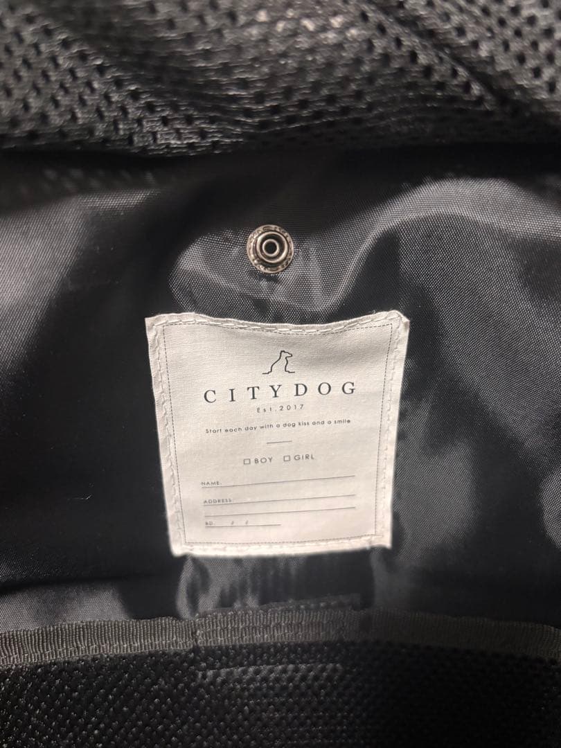 CITYDOG ブラックリュックバックS