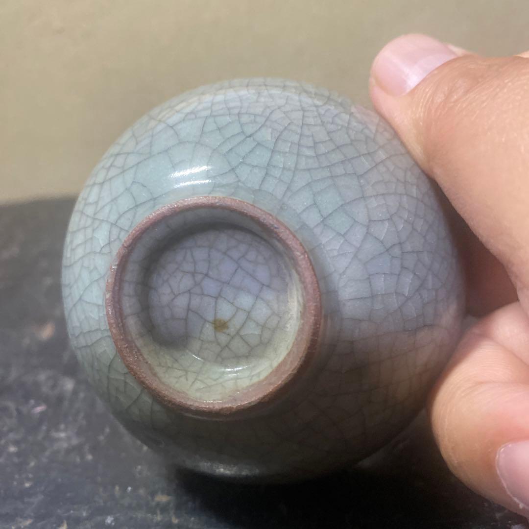 中国古玩ヒビ焼盃　7cm4cm