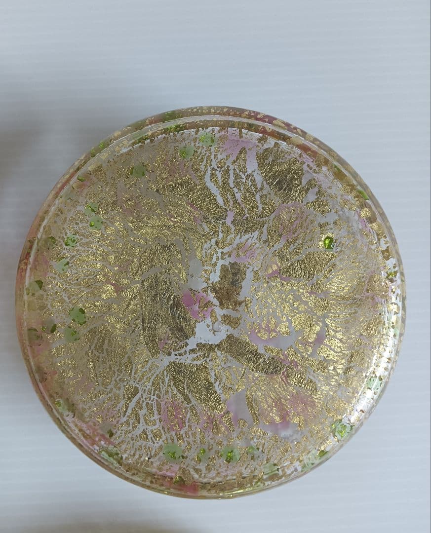 希少　琉球ガラス　金箔 3段キャニスター