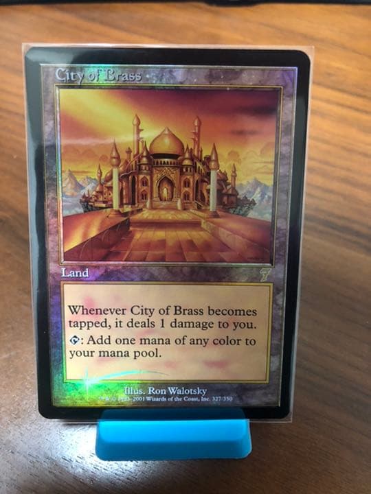 【Foil】《真鍮の都/City of Brass》[7ED] 土地