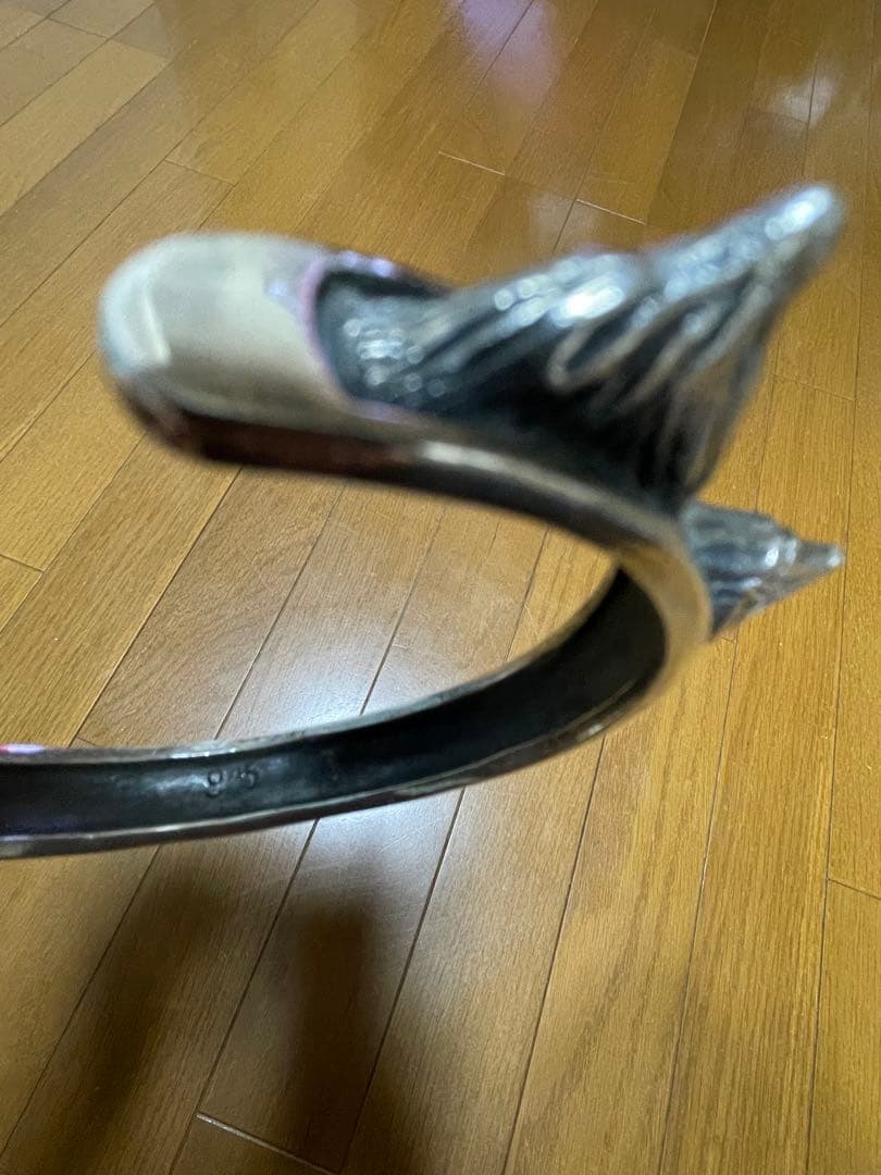 ゴツい インパクト大　バングル シルバー　トゲトゲデザイン