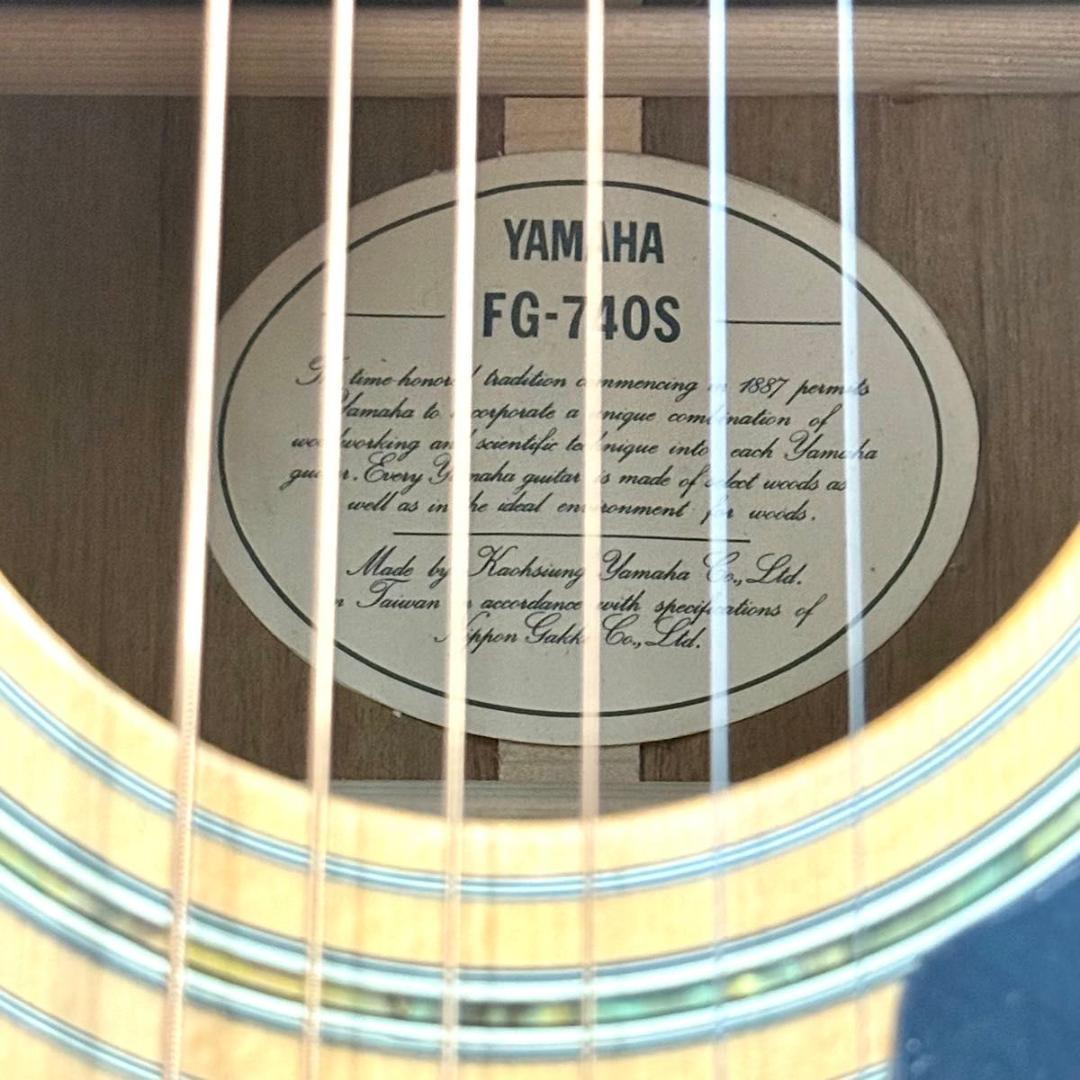 【美品】YAMAHA FG-740S アコースティックギター ギグバッグ付 楽器