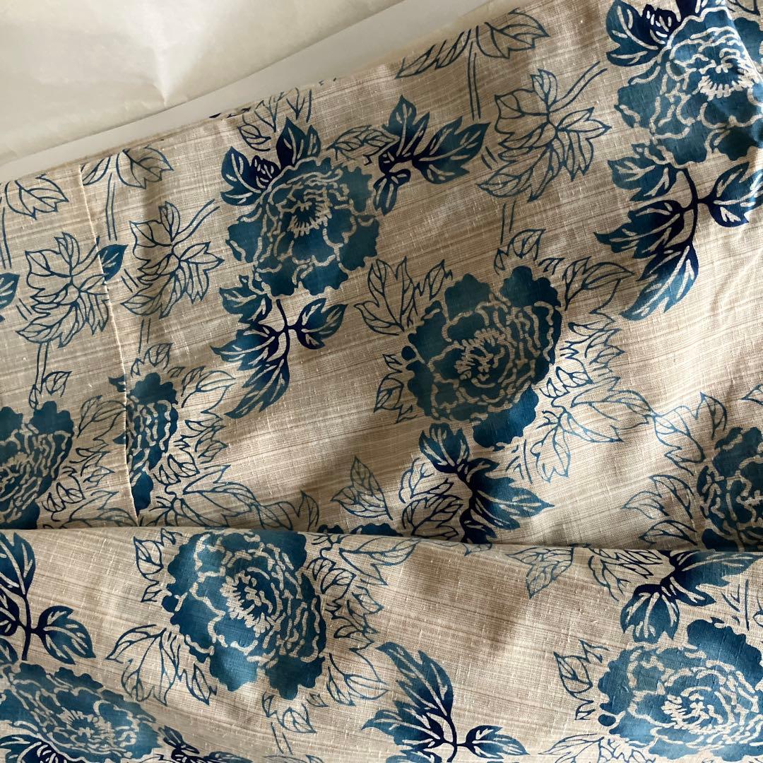 新品未使用　三勝謹製　注染浴衣　刷毛目紬