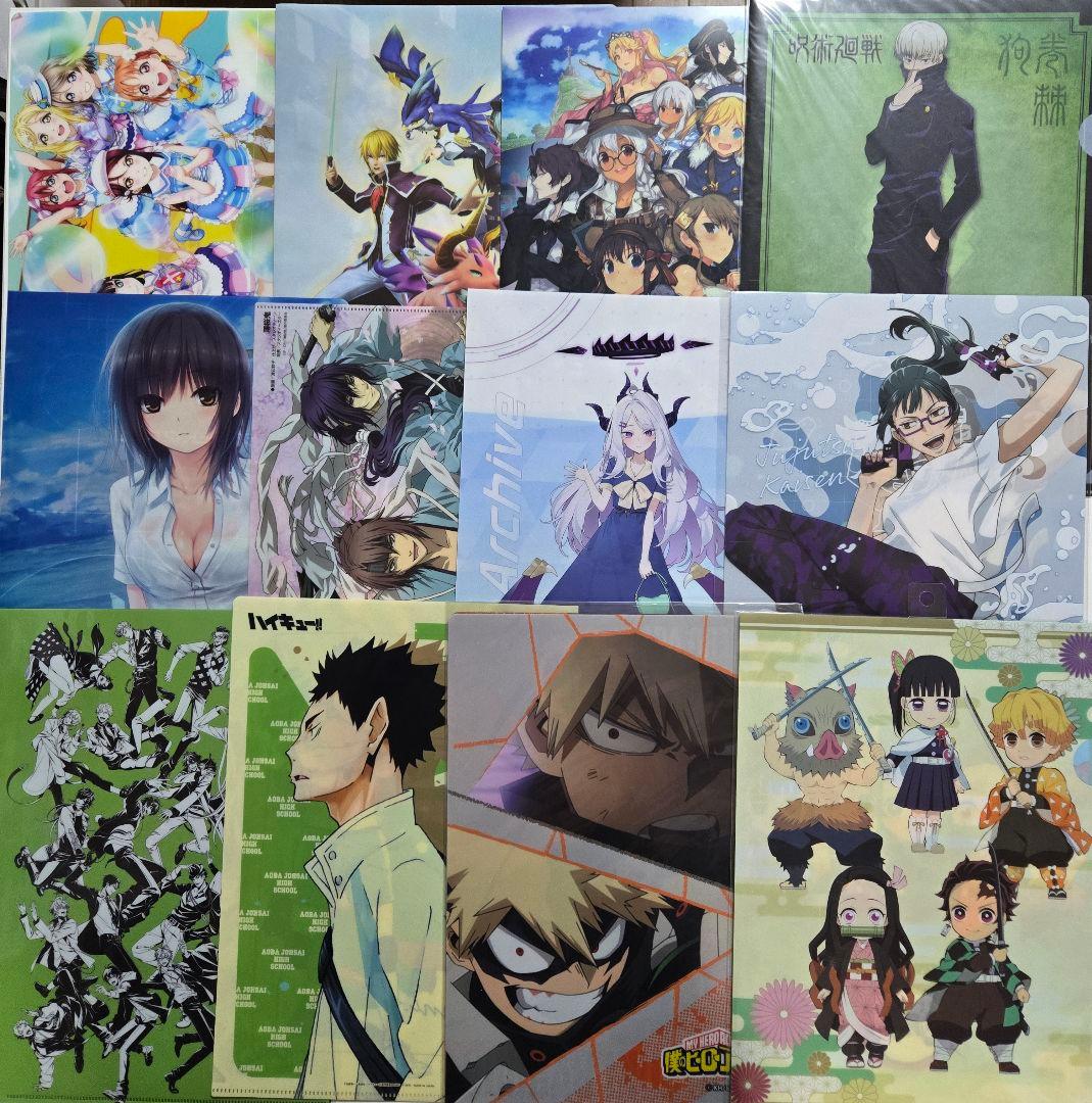アニメグッズ キャラクターグッズ クリアファイル まとめ売り 大量