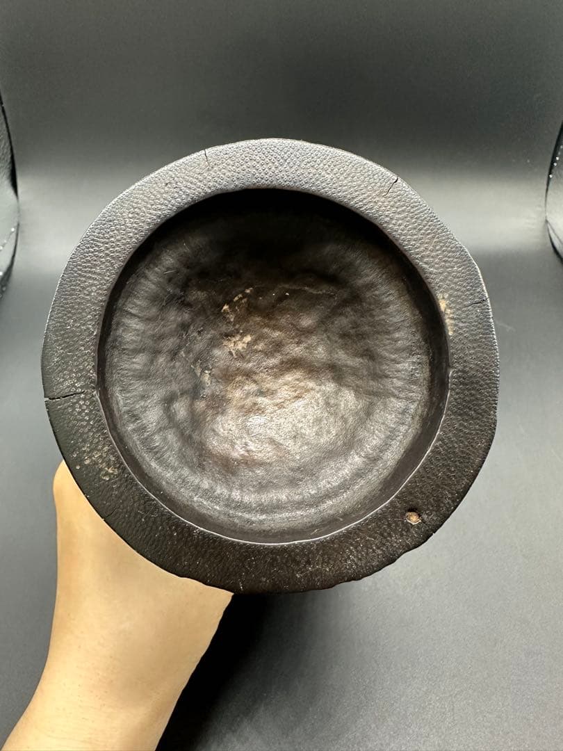 Myday公式アカウント01 竹彫　筆入　筆筒虎　清時代　竹　骨董　古美術