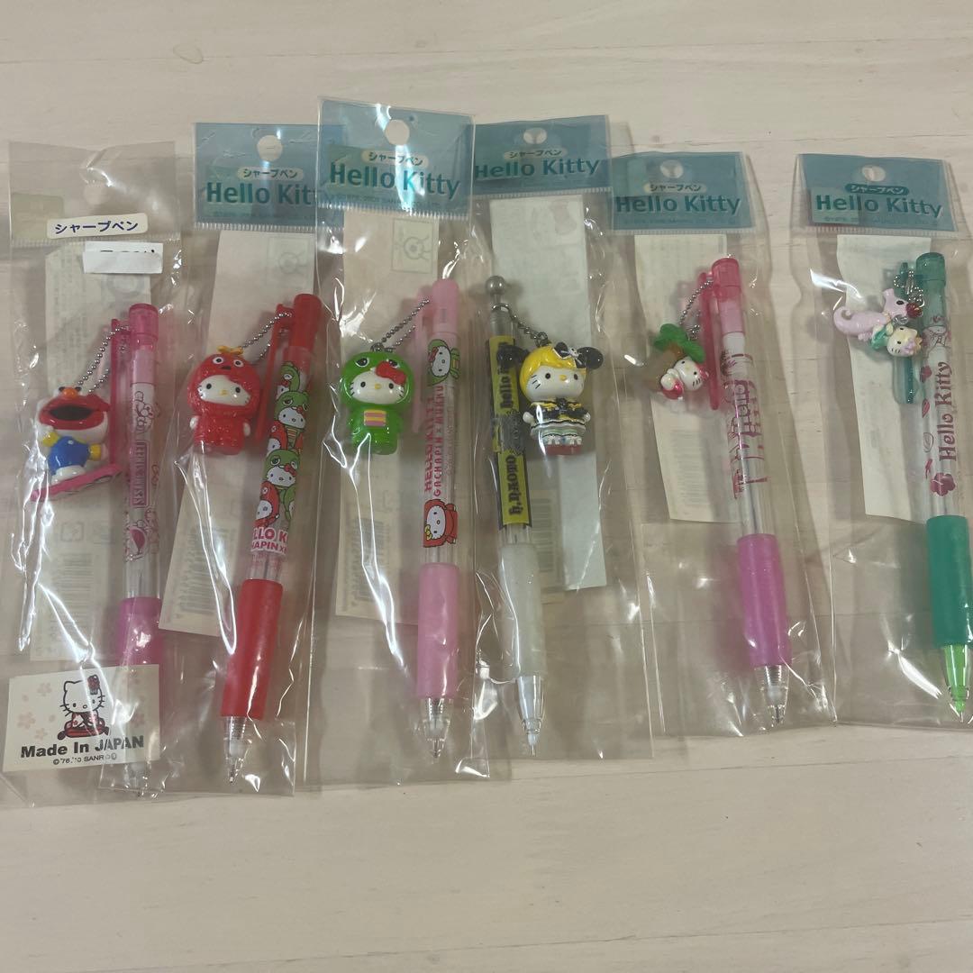 合*3様 ご当地キティ　シャープペン　エルモ　ガチャピン　ムック　レア　コラボキ