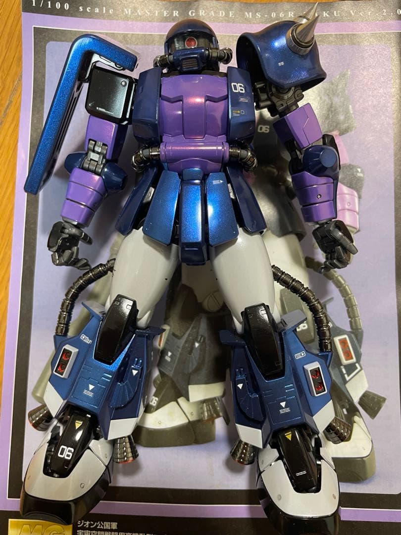 【全塗装、完成品】ザクII 黒い三連星仕様 Ver.2.0