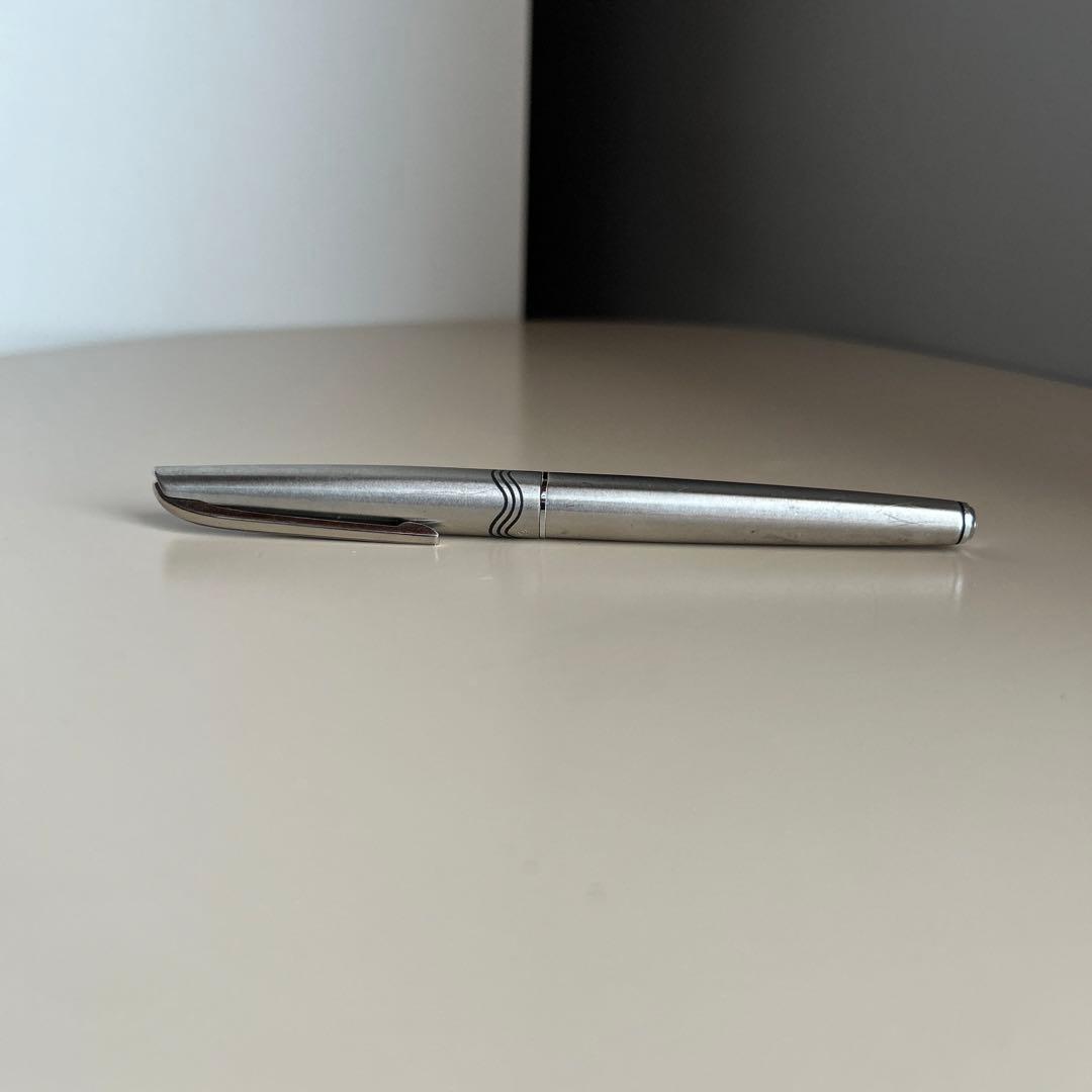 18KWG 細字 万年筆 PLATINUM プラチナ 昭和 レトロ アンティーク