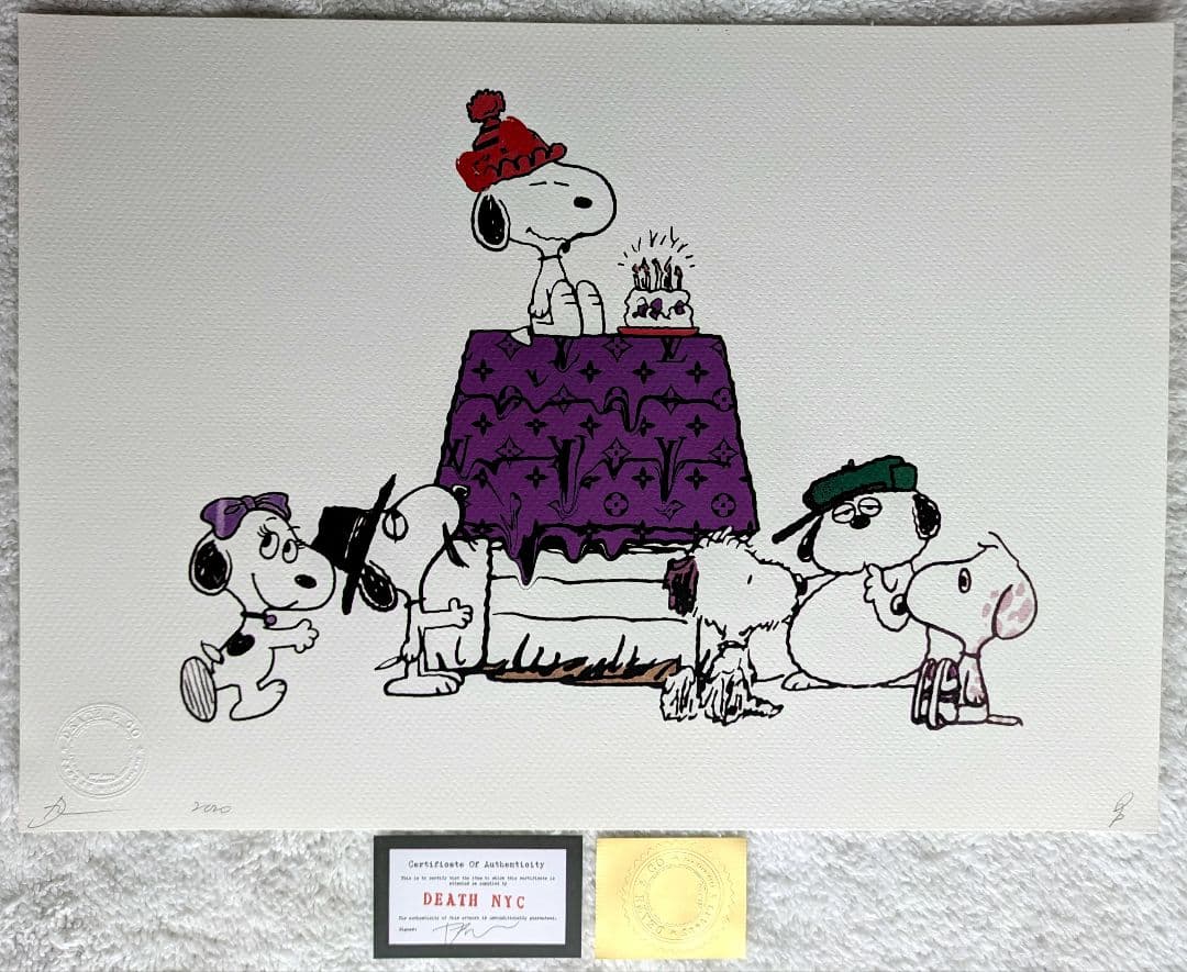 【額装セット】【DEATH NYC】SNOOPY＆FAMILY
