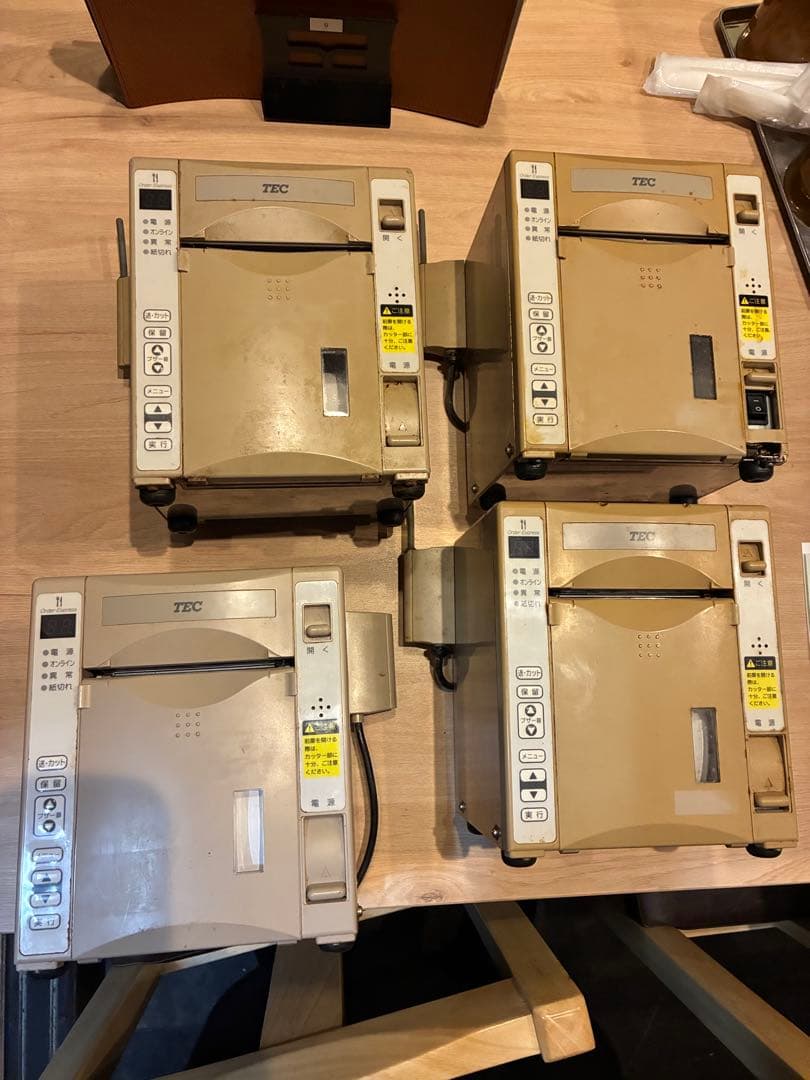 TEC東芝テックプリンタ KCP-100 4台セット ジャンク 電源コードなし
