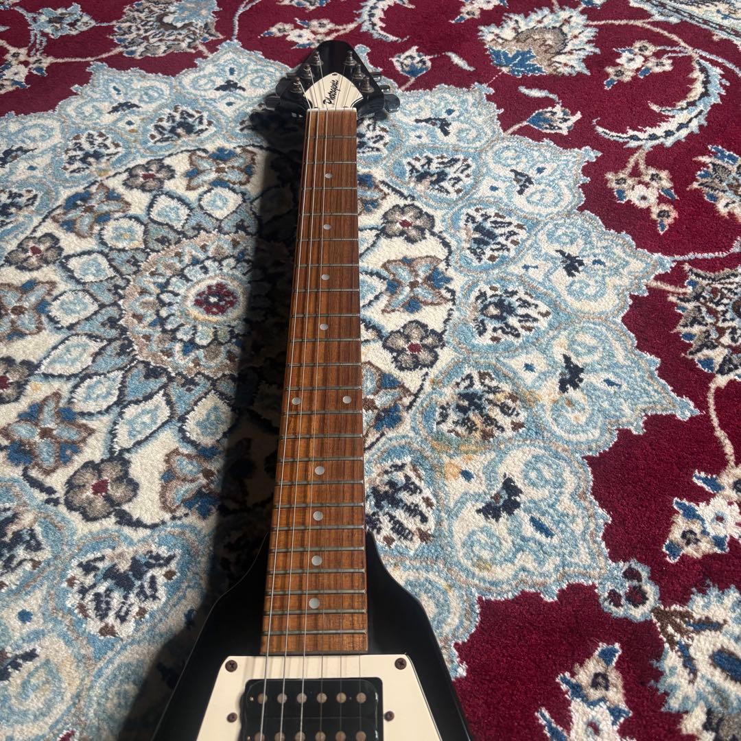 レア　Photogenic フライングV 変形ギター　ブラック