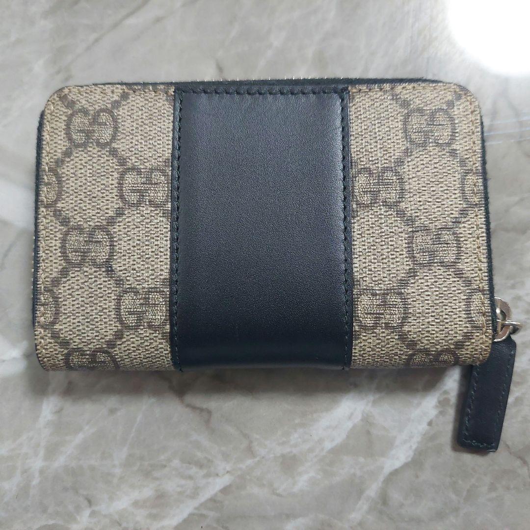 GUCCI GGパターン ケース カードケース ブラック ベージュ