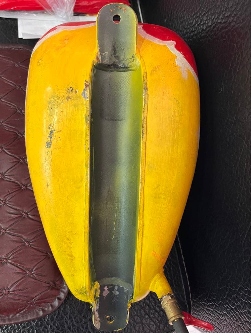 ワンオフ　ナロー　ピーナッツ　タンク　エイジング　xs650 ショベル　エボパン