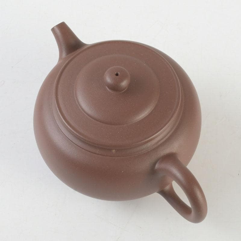 中国　紫砂　朱泥　急須　茶壷　在銘　V　9605