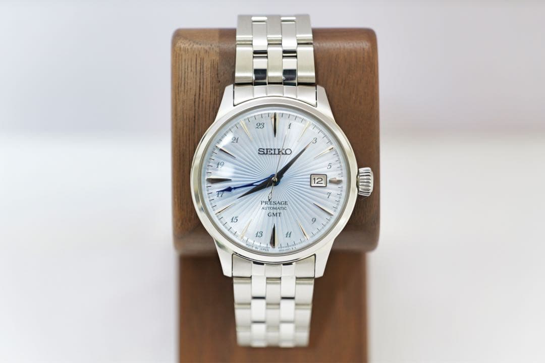 美品　SEIKO Presage GMT 自動巻き腕時計　正規店購入　保証有り