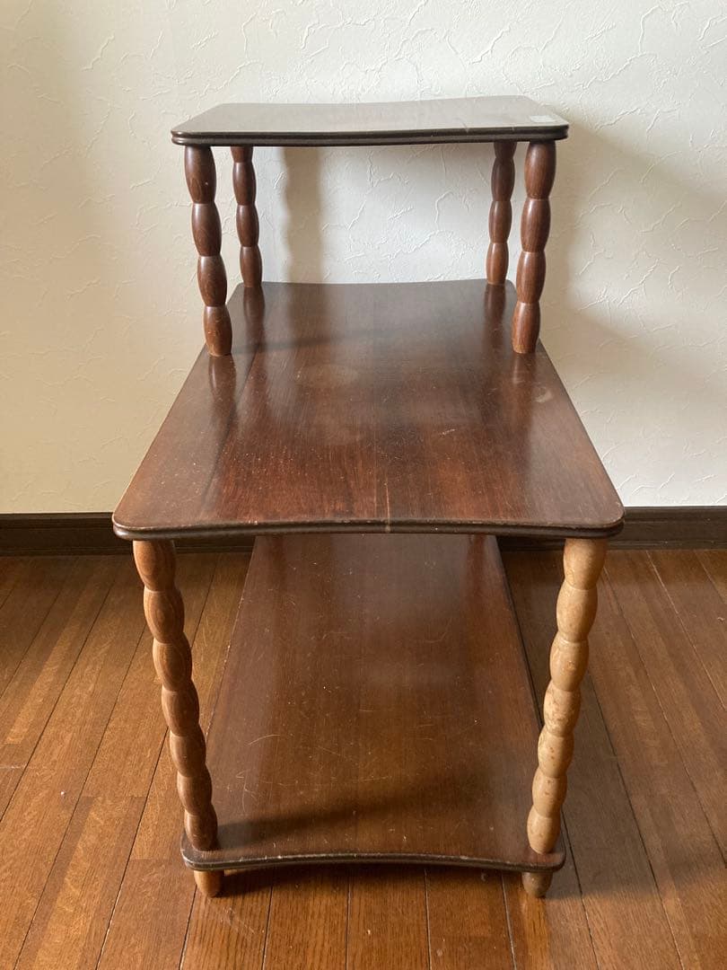 昭和レトロ　Najiko ナジコ　木製三段棚ラック ビンテージ