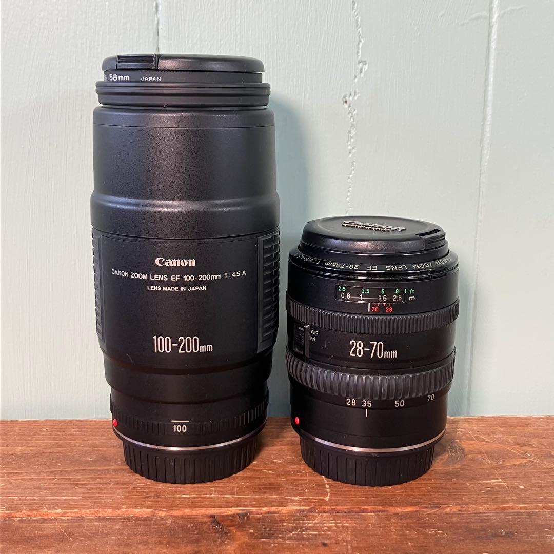 【ダブルレンズセット⭐︎】Canon EOS 630 一眼レフ レンズ2本　小物