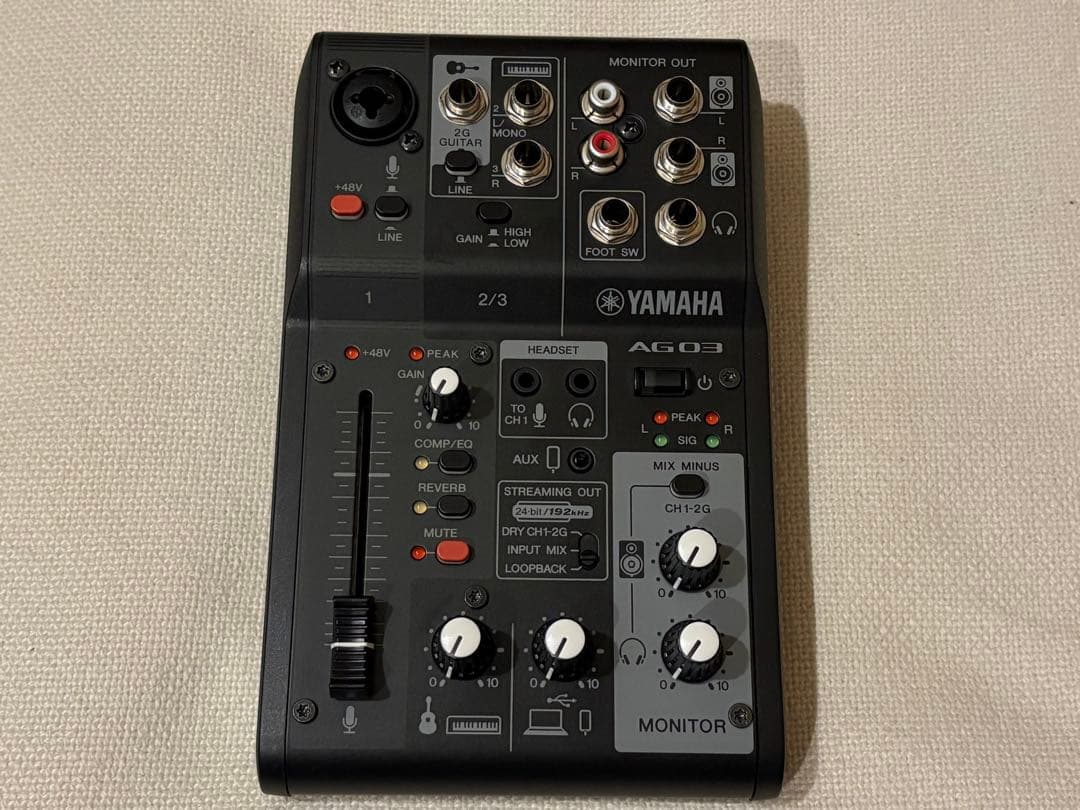 YAMAHA ライブストリーミングミキサー AG03MK2