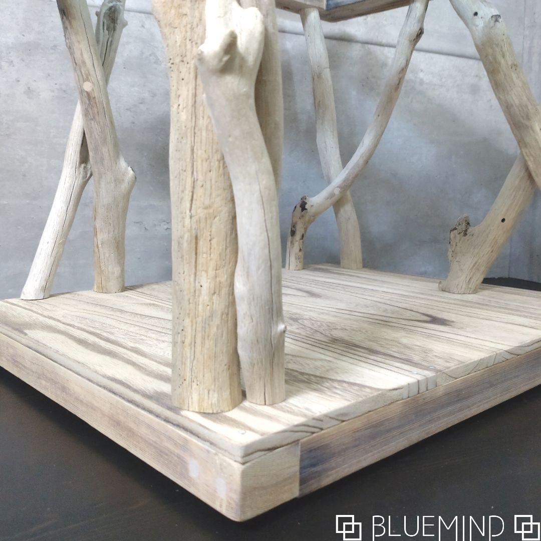 No.1201 ブルーアクリルの流木テーブル 流木インテリア