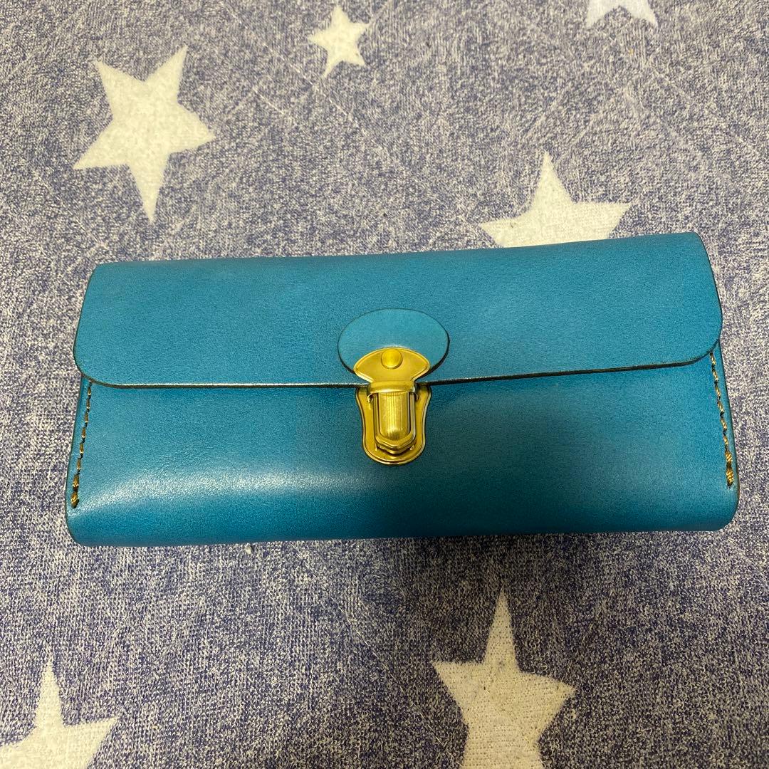 HERZ アコーディオンウォレット セルリアンブルー特別仕様