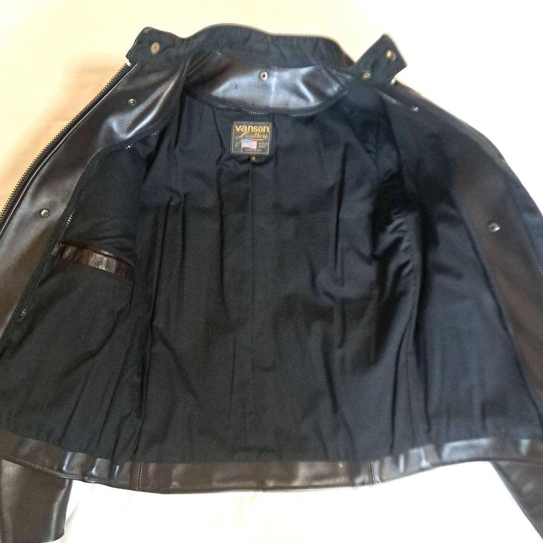 o*j様 VANSON　B　シングルライダース　オクタゴン　36　ダークブラウン