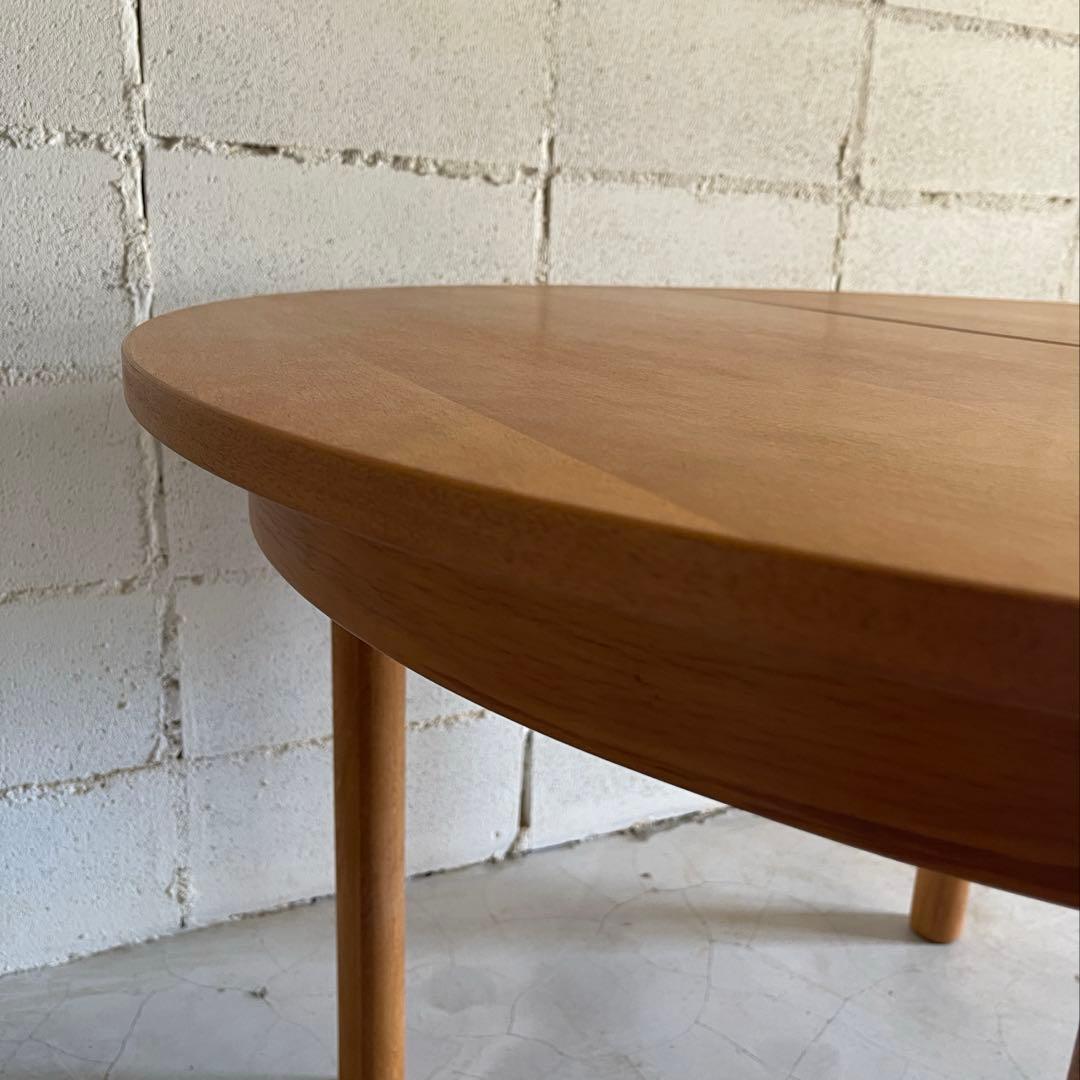 エクステンションテーブル　ラウンドテーブル　ヴィンテージ　ミッドセンチュリー