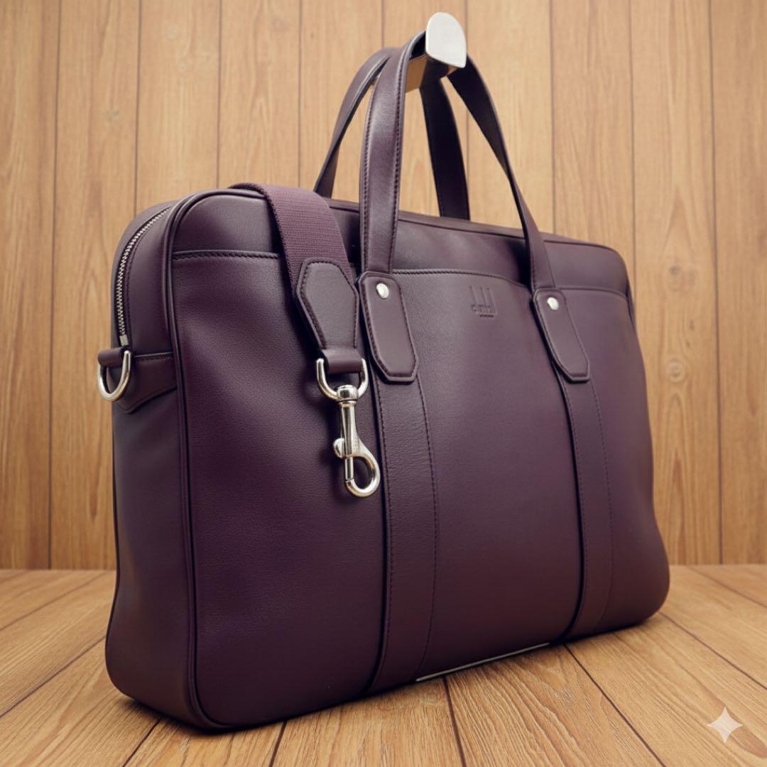 一発値下げ！！ダンヒル 2WAYブリーフケース ハムステッド ボルドー