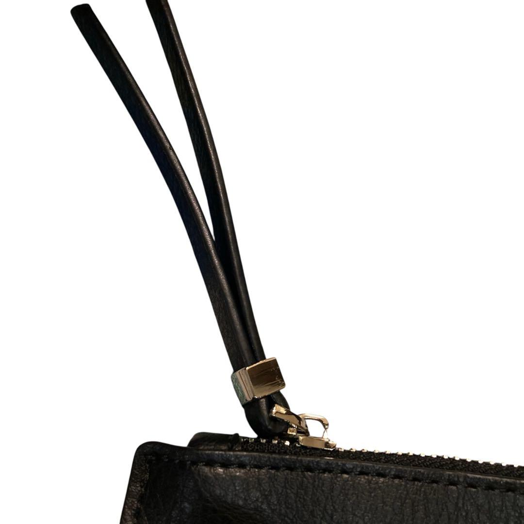 未使用⭐︎Kitamura 黒 2wayレザーショルダーバッグ インナーポーチ付き