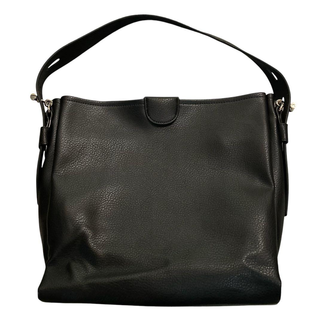 未使用⭐︎Kitamura 黒 2wayレザーショルダーバッグ インナーポーチ付き