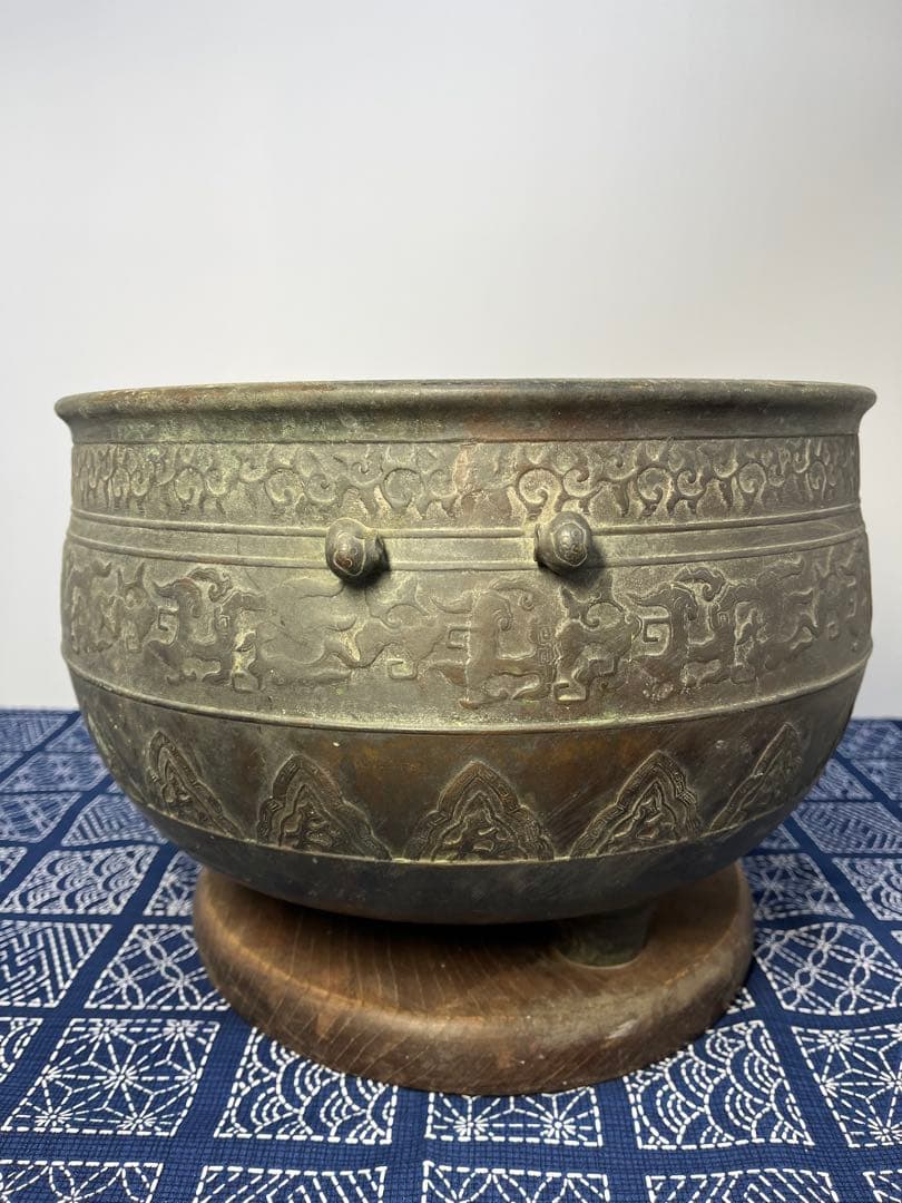 火鉢　真鍮製　アンティーク　ビンテージ