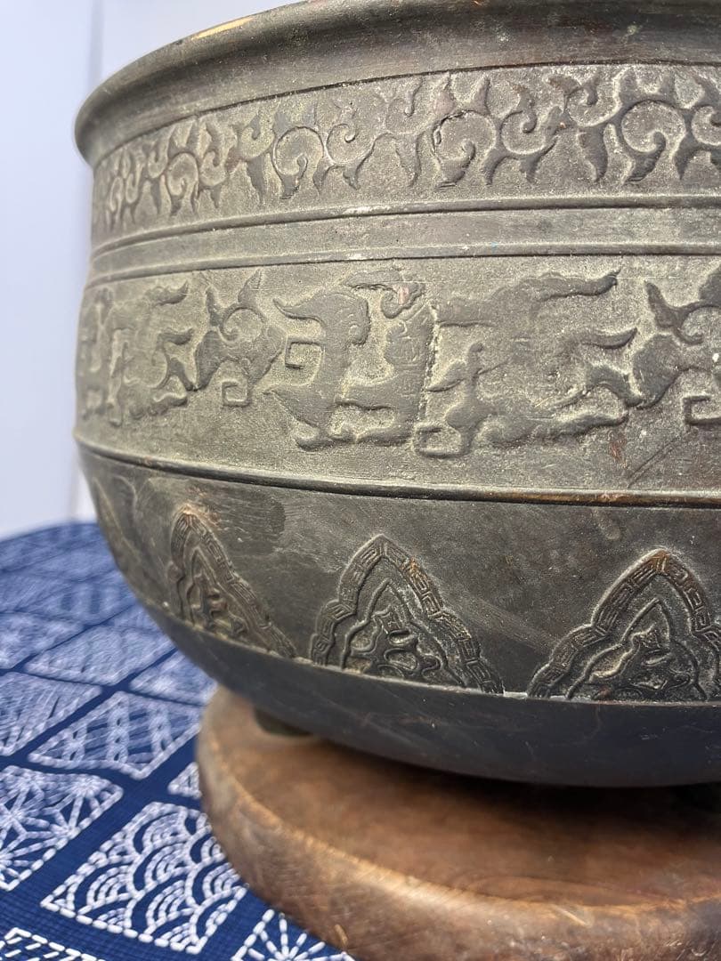 火鉢　真鍮製　アンティーク　ビンテージ