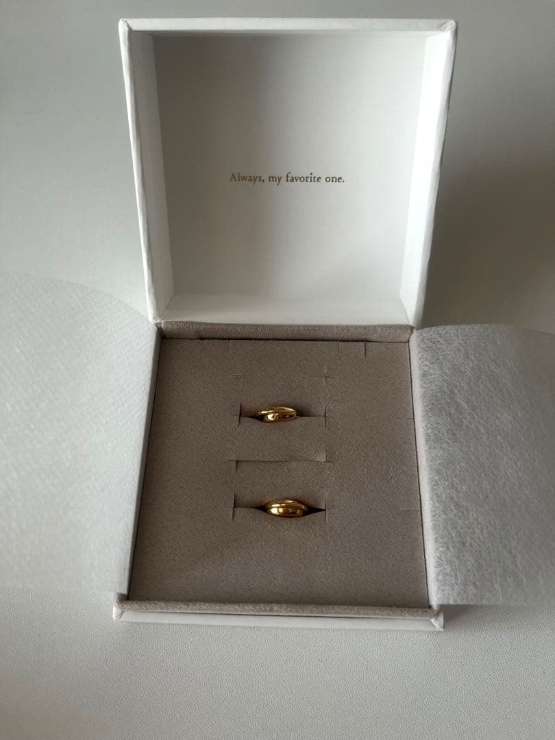 ete ダブルラインピアス イエローゴールド