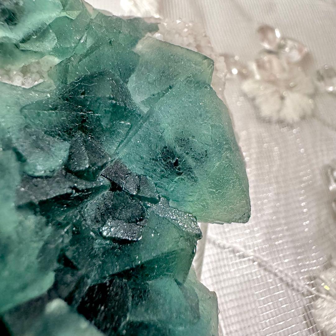 【D256】八面体 グリーンフローライト 内モンゴル 鉱物 標本