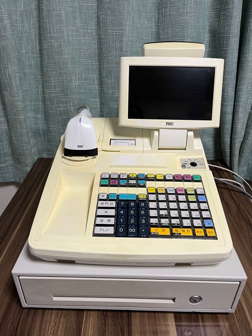 TEC MA-2055 レジスター クリーム色