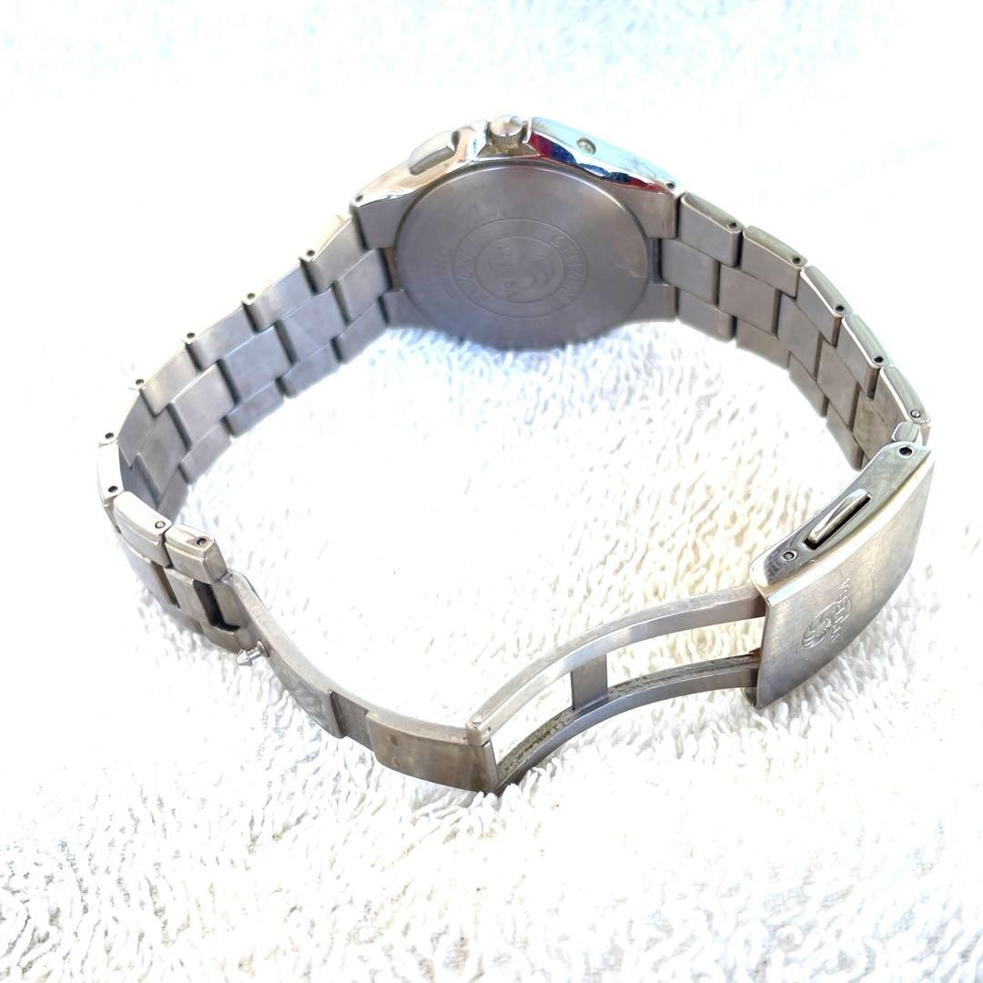 美品❣シチズンATTESA❣　H110白文字盤　チタン製　電波ソーラー　稼働