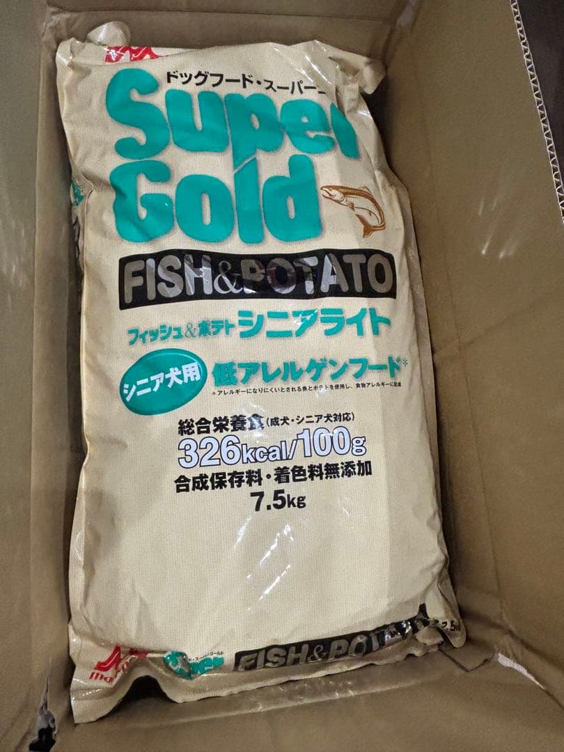 森乳　ドッグフード　フィッシュ＆ポテト　シニアライト　7.5 kg