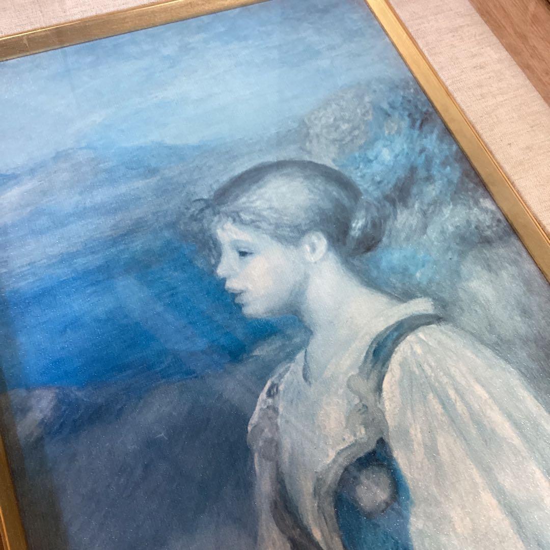 ルノワール名画額装オレンチ籠の女　A.C.P 複製画（1889） c-88