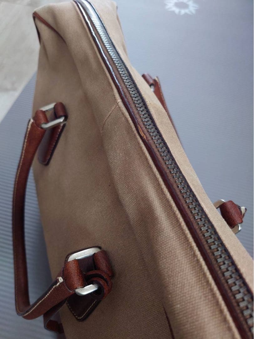 【専用づかちん様】　PRADA ビジネスバッグ ベージュ ブラウン